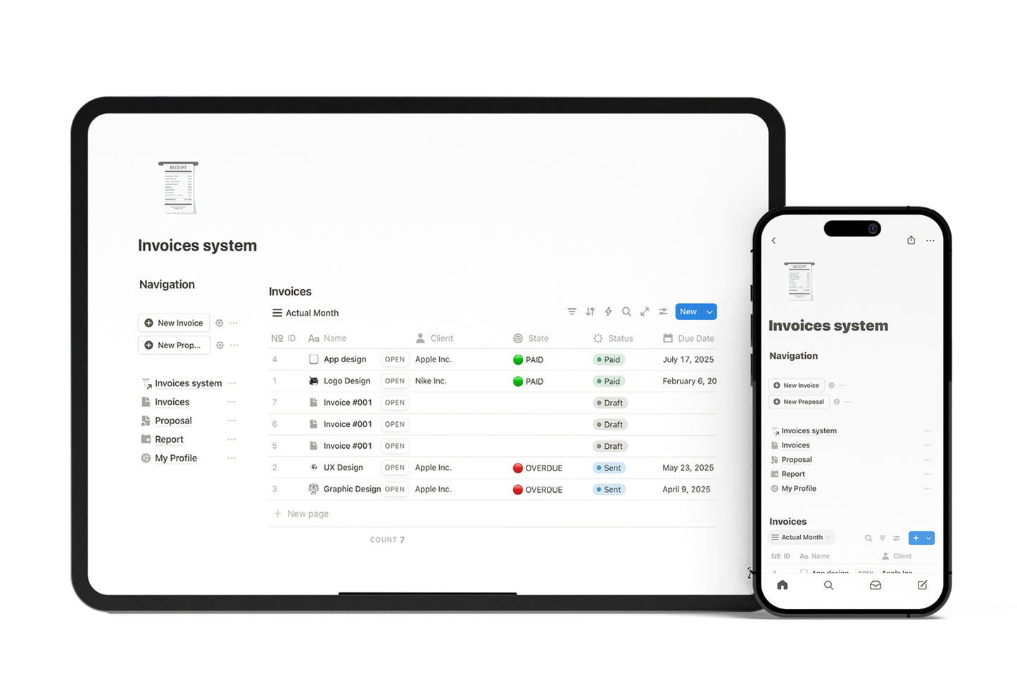 Invoices System